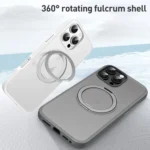 Solid Color 360 Degree Rotating Holder MagSafe Magnetic Phone Case, For iPhone 15 Pro Max - Image 2