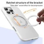 Solid Color 360 Degree Rotating Holder MagSafe Magnetic Phone Case, For iPhone 15 Pro Max - Image 4