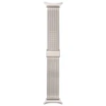 Integrated Buckle Embossed Milanese Metal Watch Band - Image 6