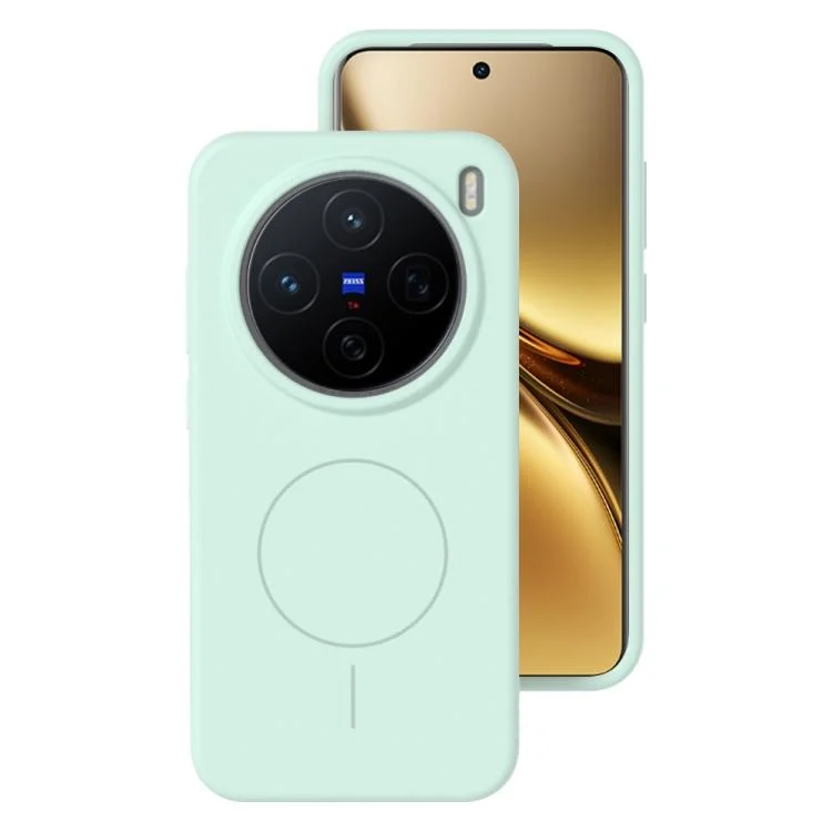 Liquid Silicone Thin Circle MagSafe Phone Case, For vivo X200, For vivo X200 Pro mini