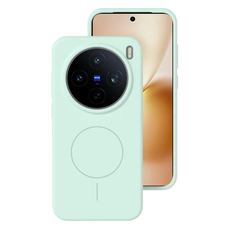 Liquid Silicone Thin Circle MagSafe Phone Case, For vivo X200s, For vivo X200 Ultra