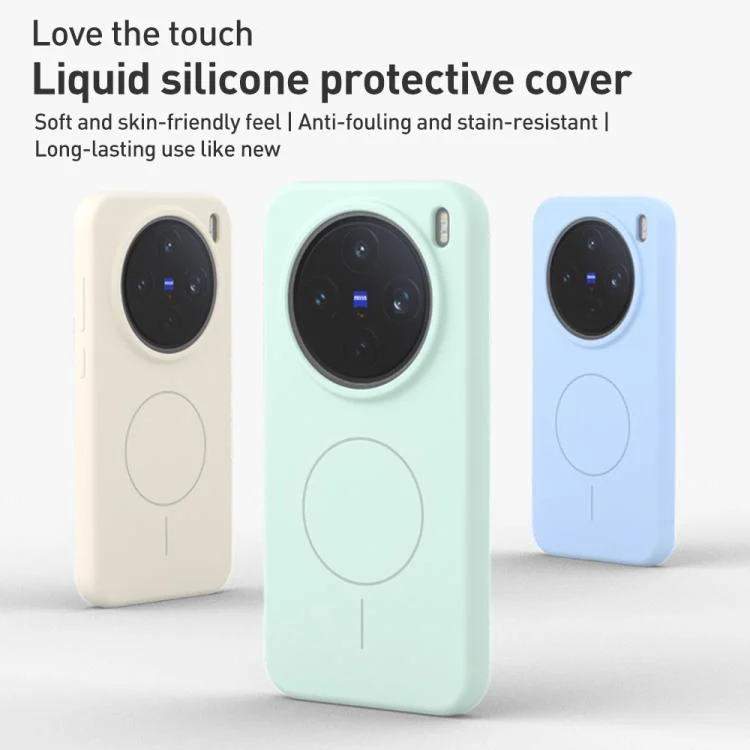 EDA0080594_B1.webp Liquid Silicone Thin Circle MagSafe Phone Case, For vivo X200s, For vivo X200 Ultra - Image 2