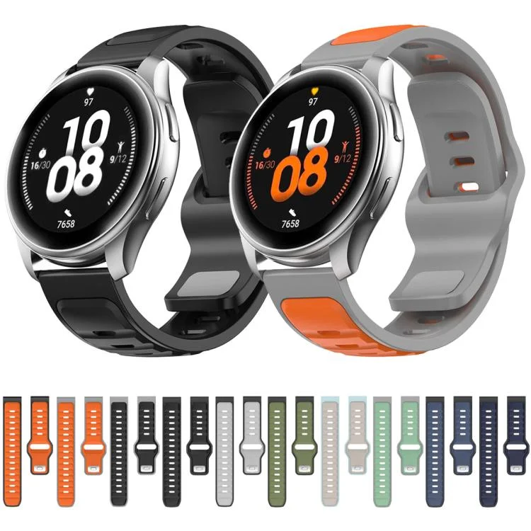 EDA0080605_B1.webp Two Color Reverse Buckle Silicone Sports Watch Band - Image 2