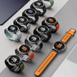 Two Color Reverse Buckle Silicone Sports Watch Band - Image 3