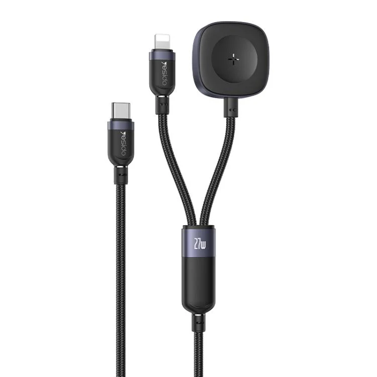 Yesido CA136L 27W USB-C / Type-C to 8 Pin & iWatch 2 in 1 Charging Cable