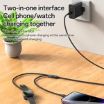 Yesido CA136L 27W USB-C / Type-C to 8 Pin & iWatch 2 in 1 Charging Cable - Image 7