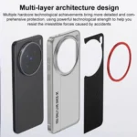 Camera Design Diamond Texture Leather PC Phone Case, For vivo X200s, For vivo X200 Ultra, For vivo X200, For vivo X200 Pro mini, For vivo X200 Pro - Image 4
