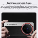 Camera Design Diamond Texture Leather PC Phone Case, For vivo X200s, For vivo X200 Ultra, For vivo X200, For vivo X200 Pro mini, For vivo X200 Pro - Image 6