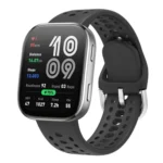 Silver Buckle Solid Color Silicone Watch Band