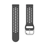Silver Buckle Solid Color Silicone Watch Band - Image 8