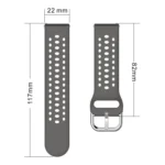 Silver Buckle Solid Color Silicone Watch Band - Image 4