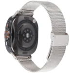 Milanese Integrated Buckle Metal Watch Band - Image 5