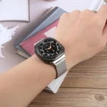 Milanese Integrated Buckle Metal Watch Band - Image 4