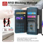 CaseNeo MagSafe RFID Anti-theft Zipper Wallet Retro Leather Phone Case, For OnePlus Ace 5, For OnePlus 13, For OnePlus 12 - Image 9