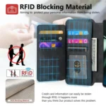 CaseNeo MagSafe RFID Anti-theft Zipper Wallet Retro Leather Phone Case, For OnePlus 11 - Image 9