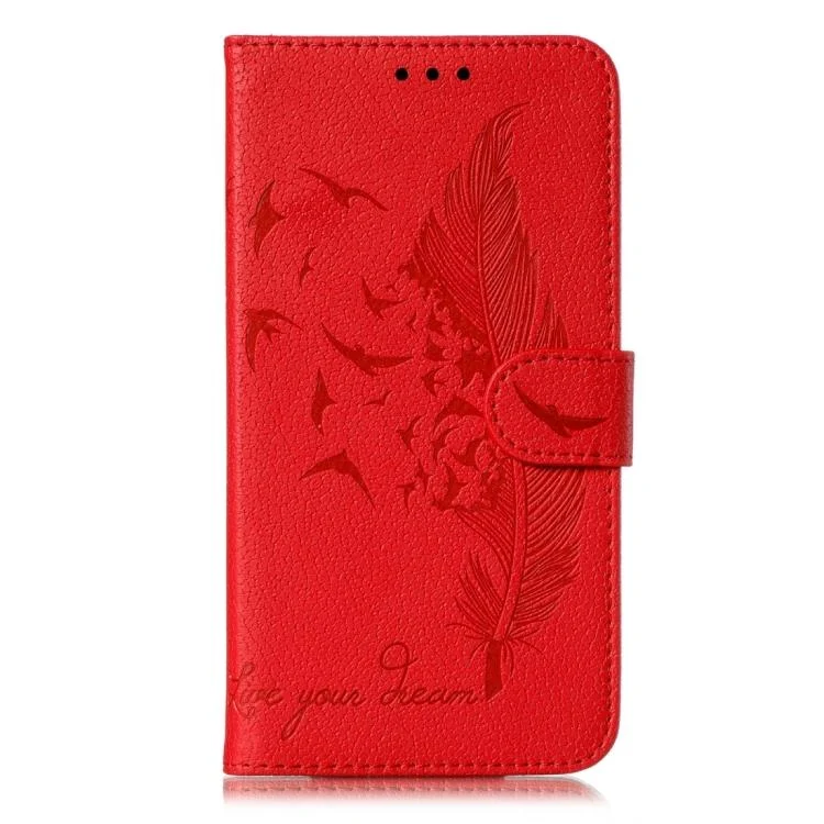 EDA008120401A_1.webp Feather Pattern Litchi Texture Leather Phone Case, For Xiaomi Poco F7 Ultra / Redmi K80 Pro, For Xiaomi Poco F7 Pro / Redmi K80, For Xiaomi Poco C75 4G, For Xiaomi 14T Pro - Image 2