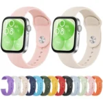 Nail Buckle Solid Color Silicone Watch Band - Image 2