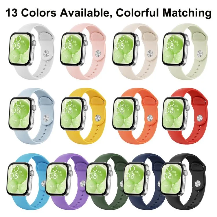 EDA0081220_B2.webp Nail Buckle Solid Color Silicone Watch Band - Image 3