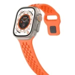 xDfind Mesh Reverse Buckle Silicone Watch Band, For Apple Watch 46mm / 49mm / 45mm / 44mm, For Apple Watch 42mm / 41mm / 40mm / 38mm - Image 4