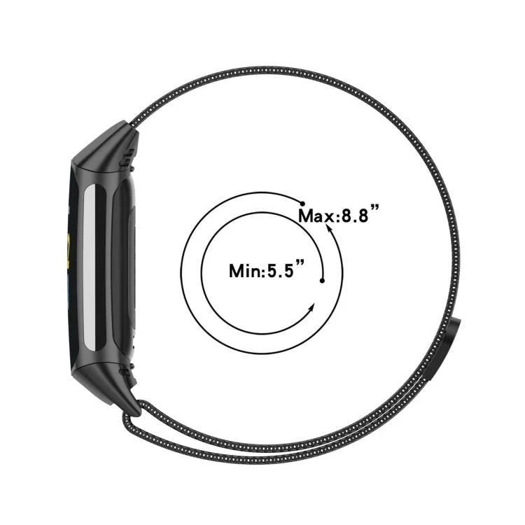 EDA0081263_B6.webp For Fitbit Charge 6 / 5 xDfind Milanese Magnetic Metal Watch Band - Image 7