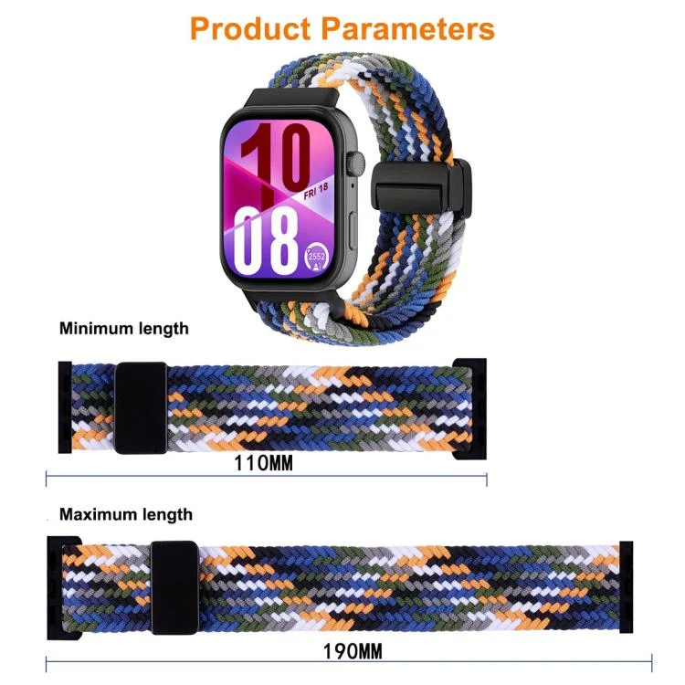 EDA0081338_B3.webp Magnetic Buckle Loop Woven Watch Band - Image 4