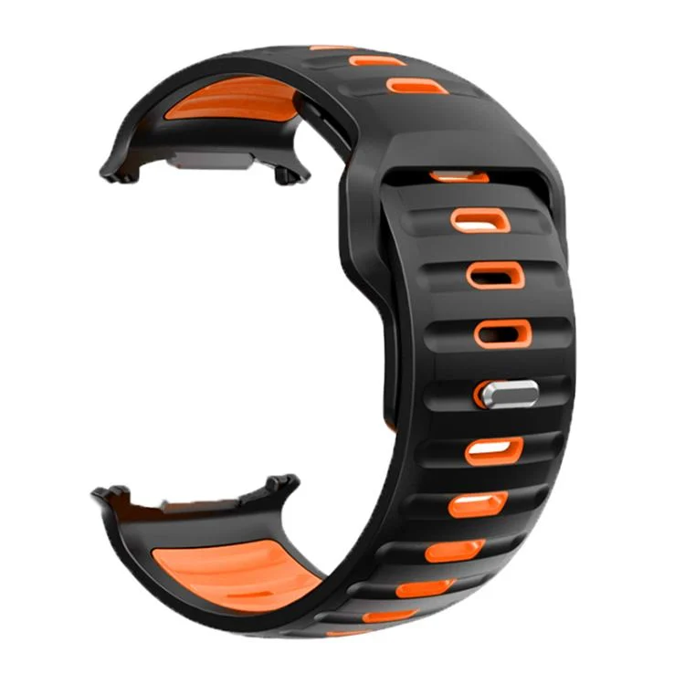 EDA008140201A_1.webp Striped Two Color Silicone Watch Band - Image 8