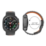Striped Two Color Silicone Watch Band - Image 3