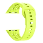 Dual-row Breathable Silicone Watch Band, For Apple Watch 46mm / 49mm / 45mm / 44mm - Image 3