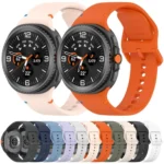 For Samsung Galaxy Watch8 Classic 46mm / Watch8 44mm / 40mm xDfind Stitched Solid Color Silicone Watch Band - Image 2