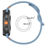 For Samsung Galaxy Watch8 Classic 46mm / Watch8 44mm / 40mm xDfind Stitched Solid Color Silicone Watch Band - Image 4
