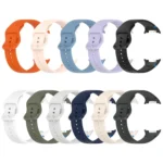 For Samsung Galaxy Watch8 Classic 46mm / Watch8 44mm / 40mm xDfind Stitched Solid Color Silicone Watch Band - Image 8