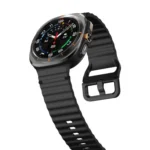 For Samsung Galaxy Watch8 Classic 46mm / Watch8 44mm / 40mm xDfind Wavy Grain Stitched Silicone Watch Band - Image 7