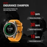 Zeblaze Stratos 4 Rugged Outdoor GPS Smart Watch 1.43 inch Screen 5 ATM & IP69K - Image 9