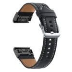 xDfind Silver Buckle Leather Quick Release Watch Band
