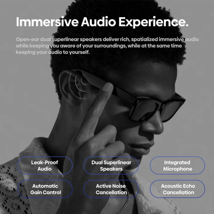EDA0081566_B7.webp Zeblaze Eyewear AI Shooting Glasses Open-ear Audio AI Assistance - Image 8