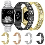 xDfind Diamond Jewelry Stainless Steel Watch Band, For Apple Watch 42 / 44 / 45 / 46 / 49mm, For Apple Watch 38 / 40 / 41 / S10 42mm - Image 2
