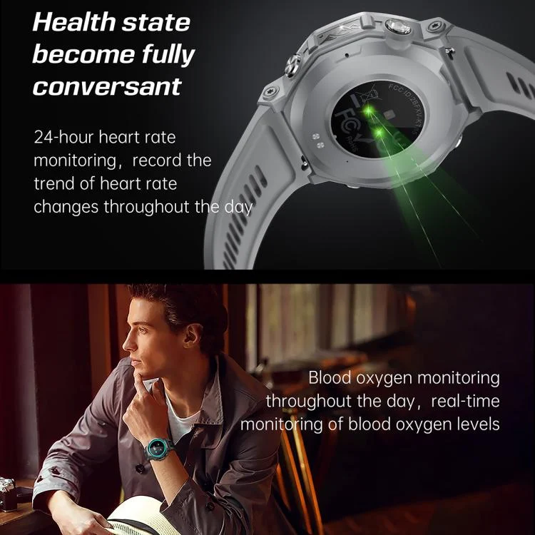 EDA008164901_B11.webp KT85 1.43 inch Screen 5ATM Outdoor Sports Smart Watch with Strong Flashlight - Image 12
