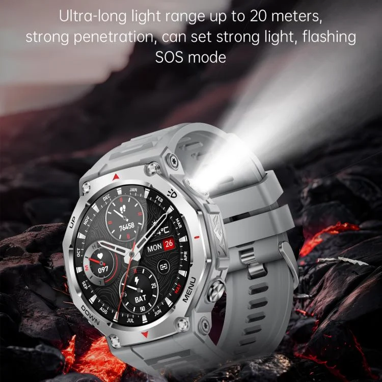 EDA008164901_B2.webp KT85 1.43 inch Screen 5ATM Outdoor Sports Smart Watch with Strong Flashlight - Image 3