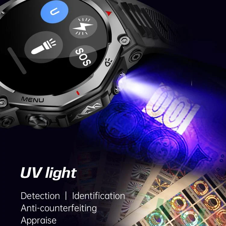 EDA008164901_B3.webp KT85 1.43 inch Screen 5ATM Outdoor Sports Smart Watch with Strong Flashlight - Image 4