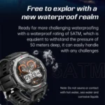 KT85 1.43 inch Screen 5ATM Outdoor Sports Smart Watch with Strong Flashlight - Image 8