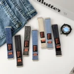 Kalebol 18mm Universal Nylon Loop Fastener Denim Watch Band - Image 2