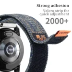 Kalebol 18mm Universal Nylon Loop Fastener Denim Watch Band - Image 4