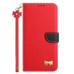 Metal Bow Leather Phone Case with Hand Strap, For Xiaomi 13 Ultra - Image 2