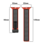Magnetic Buckle Breathable Silicone Watch Band, For Apple Watch 46mm / 49mm / 45mm / 44mm - Image 5