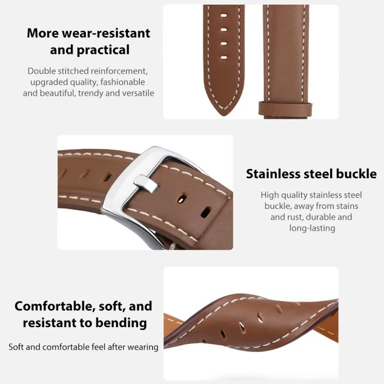 EDA0081908_B2.webp xDfind Flat Head Black Shark Fine Grain Leather Watch Band - Image 3