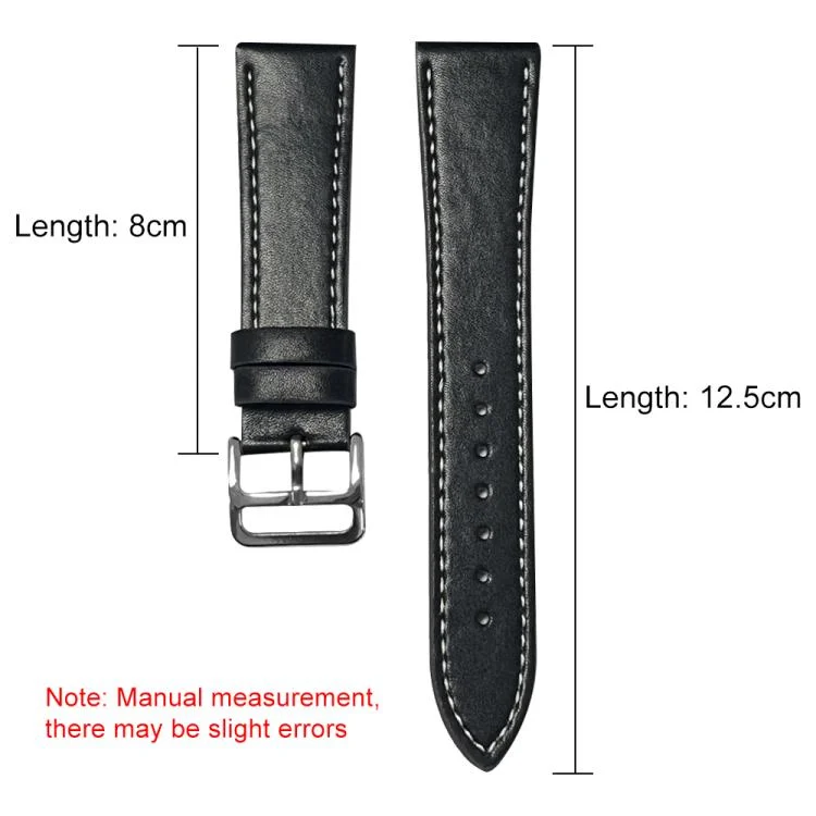 EDA0081908_B6.webp xDfind Flat Head Black Shark Fine Grain Leather Watch Band - Image 7