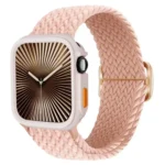 Ladder Buckle Loop Nylon Watch Band with TPU Case