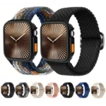 Ladder Buckle Loop Nylon Watch Band with TPU Case - Image 2