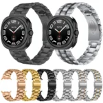 Five Beads Stainless Steel Metal Watch Band - Image 2
