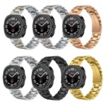Five Beads Stainless Steel Metal Watch Band - Image 4